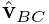 \hat{\bf v}_{BC}