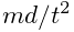 md/t^{2}