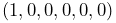 (1,0,0,0,0,0)