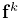 {\bf f}^{k}