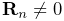 {\bf R}_{n}\neq 0