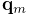 {\bf q}_{m}